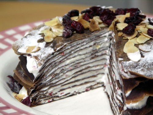 ショコラといちごのミルクレープ