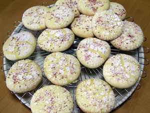 生地の焼き上がり