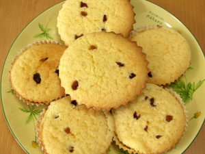 レーズンアーモンドマドレーヌ