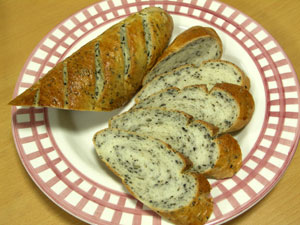 セサミブレッドの断面