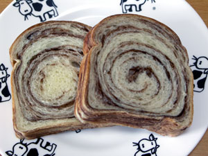 マーブルブレッドの断面