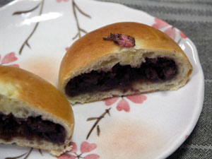 あんぱんの断面