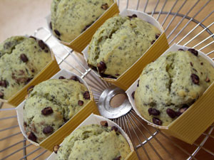 ほうじ茶とあずきのマフィン