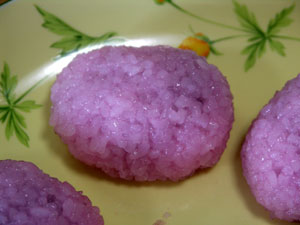 葉っぱを巻く前